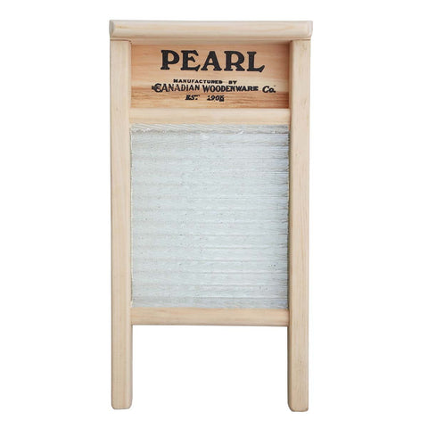 Canadian Woodenware Pearl Glass Washboard