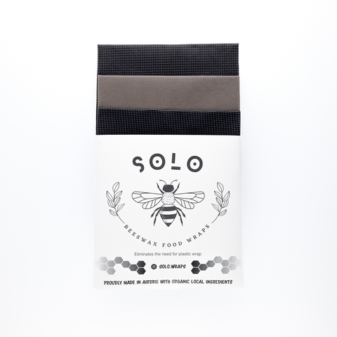 Solo Beeswax Food Wraps Grey Elite Wraps Set Of 3