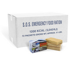 SOS Emergency Ration Bar Case 72 Rations - 1200 Kcal