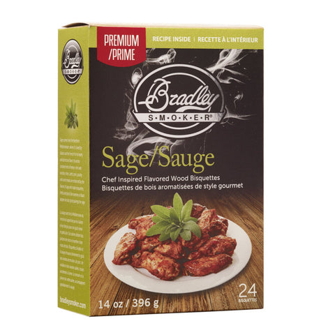 Bradley Smoker Premium Sage Flavour Wood Bisquettes - 24 Pack