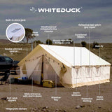 White Duck Alpha Wall Tent - 16ft x 20ft
