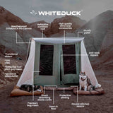 White Duck Prota Canvas Tent - 10ft x 10ft