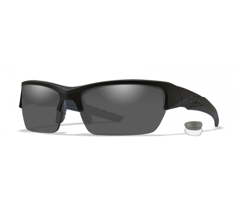 Wiley X Vapor 2 Lens Pack ~ Smoke Grey - Clear with Matte Black Frame