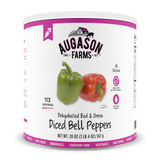 Augason Farms Dehydrated Diced Red & Green Bell Peppers #10 Can