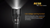 Fenix RC20 1000 Lumens Rechargeable Flashlight