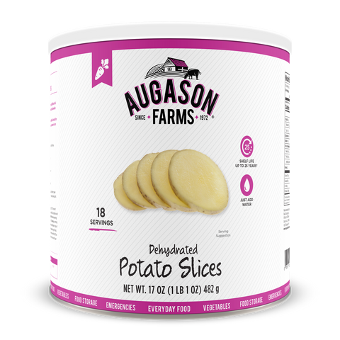 Augason Farms Dehydrated Potato Slices #10 Can
