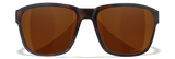 Wiley X Trek Sunglasses - Matte Havana Brown Frames with Captivate Polarized Copper Lenses